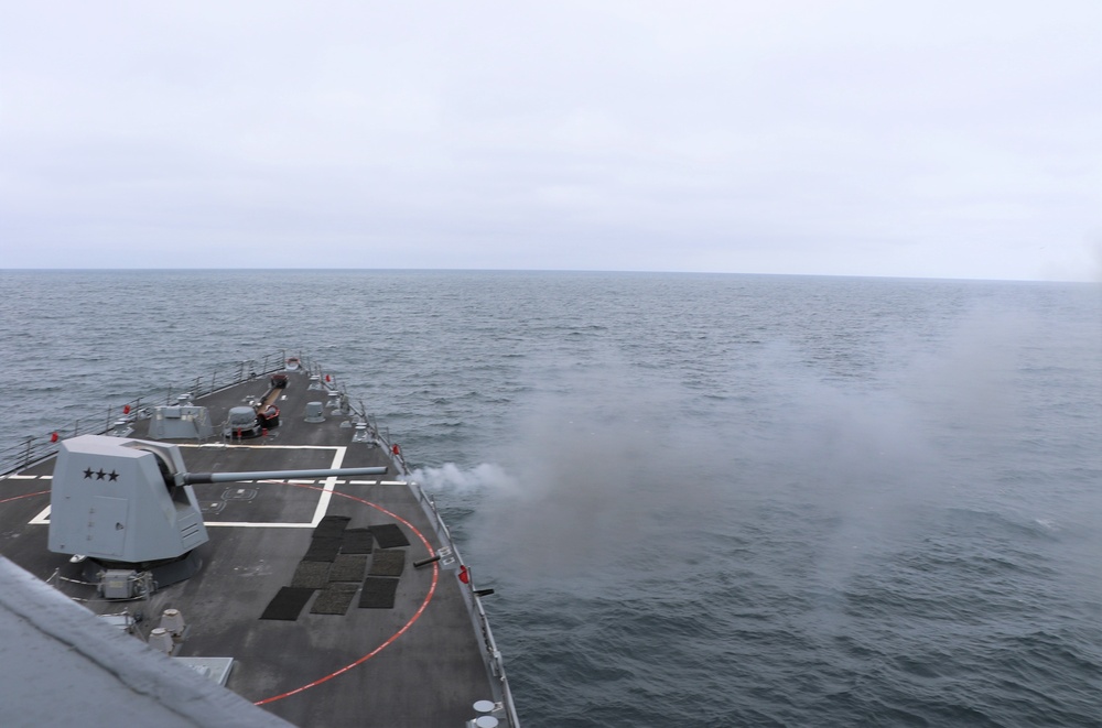 USS Frank E. Petersen Jr. live-fire exercise