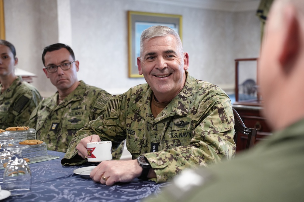 Navy Chief of Chaplains Visits USS Harry S. Truman