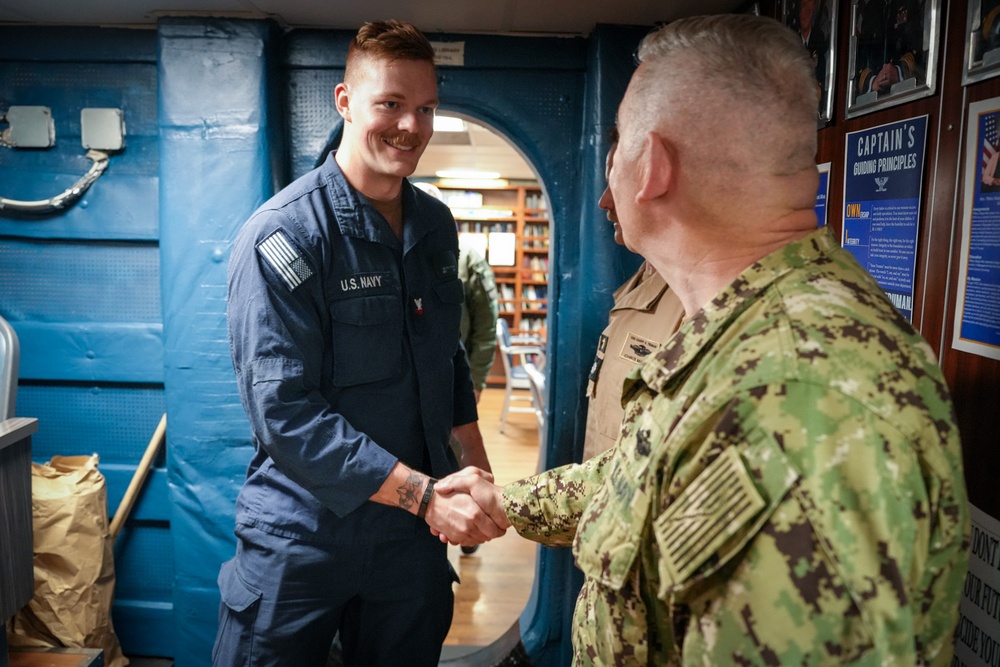 Navy Chief of Chaplains Visits USS Harry S. Truman