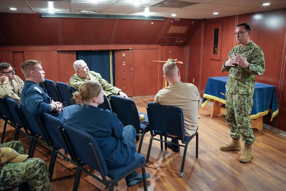 Navy Chief of Chaplains Visits USS Harry S. Truman