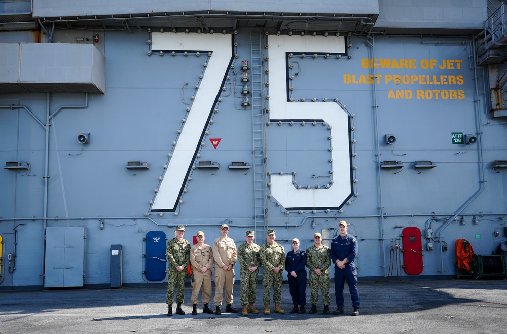 Navy Chief of Chaplains Visits USS Harry S. Truman