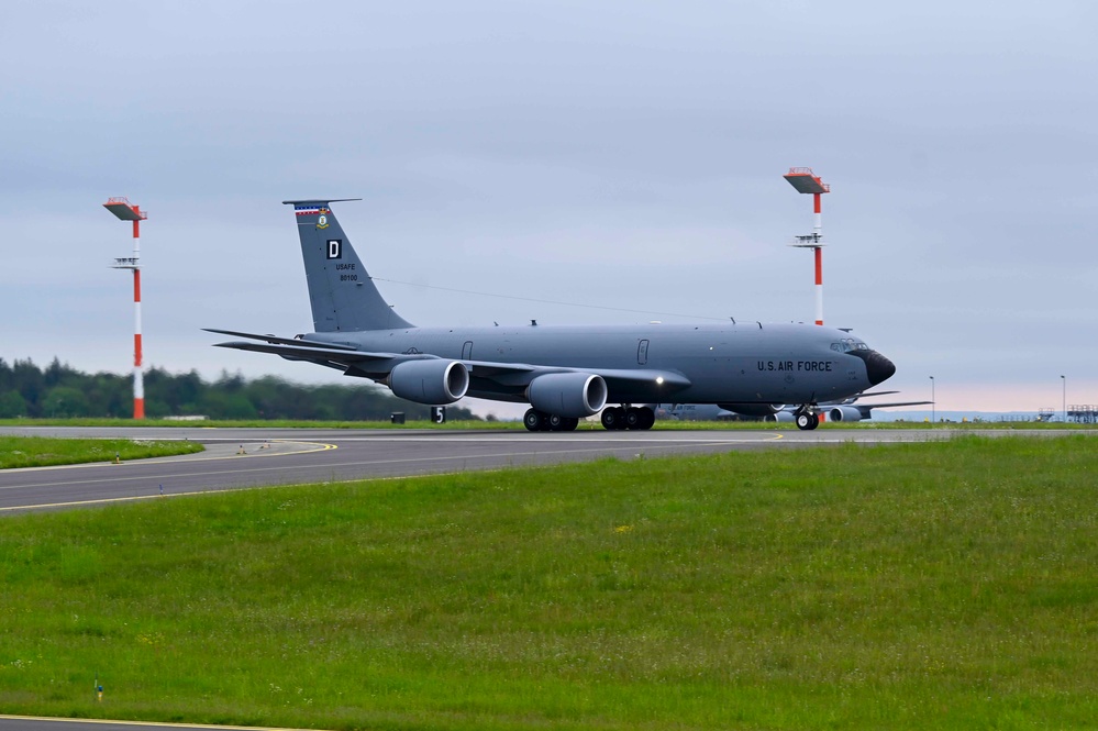 F-16s and KC-135s depart Spangdahlem for Astral Knight 2024