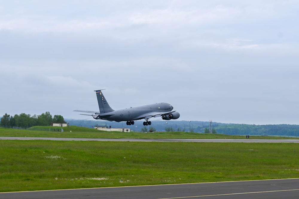 F-16s and KC-135s depart Spangdahlem for Astral Knight 2024