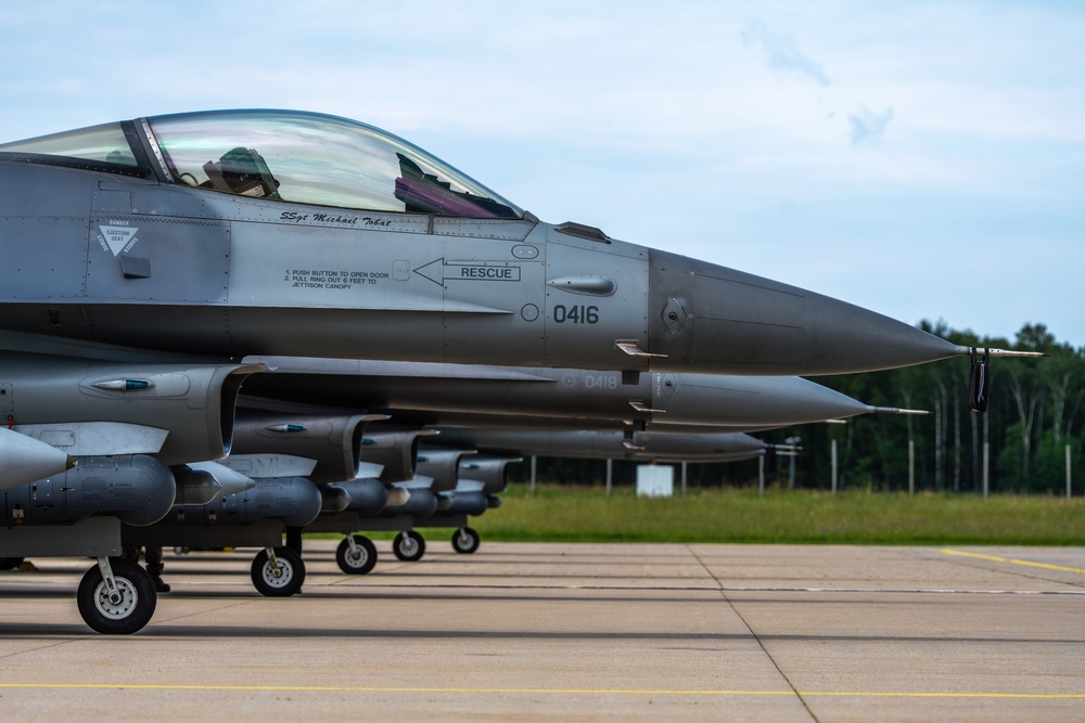 F-16s Arrive at NATO Air Base Geilenkirchen