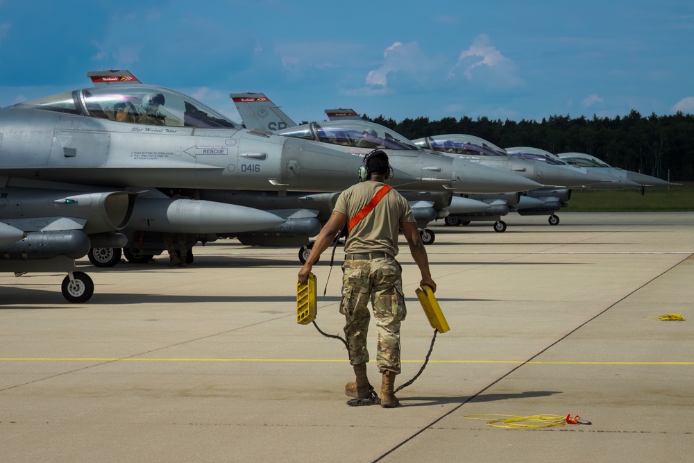 F-16s arrive at NATO Air Base Geilenkirchen