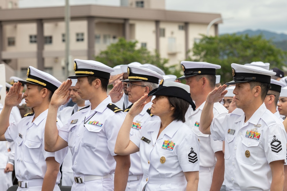 To Good Health: Navy Medicine Readiness and Training Unit Iwakuni change of charge ceremony