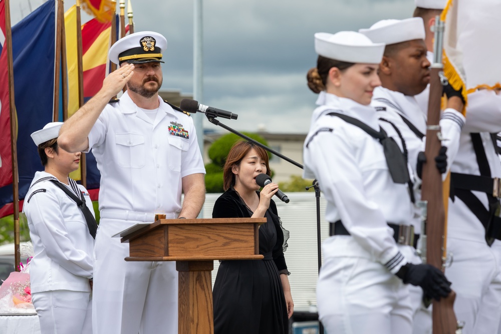 To Good Health: Navy Medicine Readiness and Training Unit Iwakuni change of charge ceremony