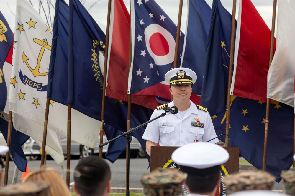 To Good Health: Navy Medicine Readiness and Training Unit Iwakuni change of charge ceremony