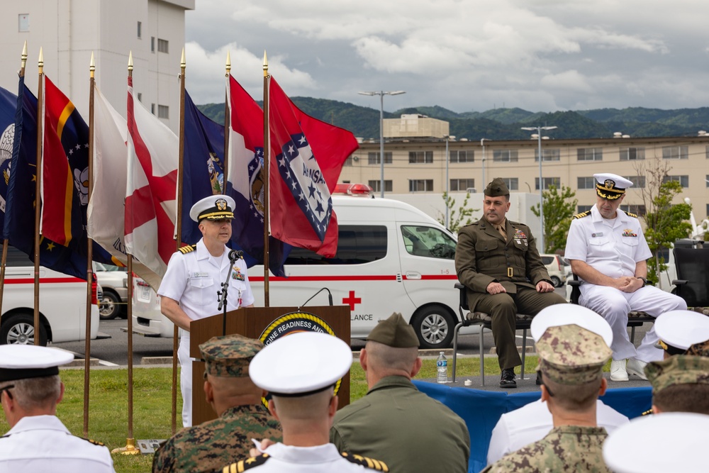 To Good Health: Navy Medicine Readiness and Training Unit Iwakuni change of charge ceremony