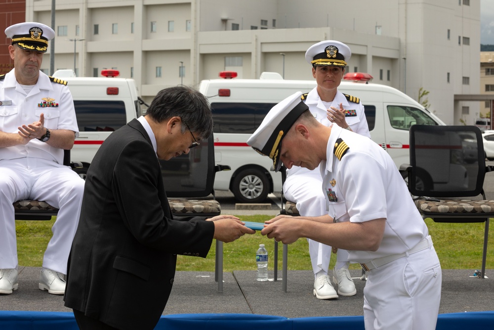 To Good Health: Navy Medicine Readiness and Training Unit Iwakuni change of charge ceremony