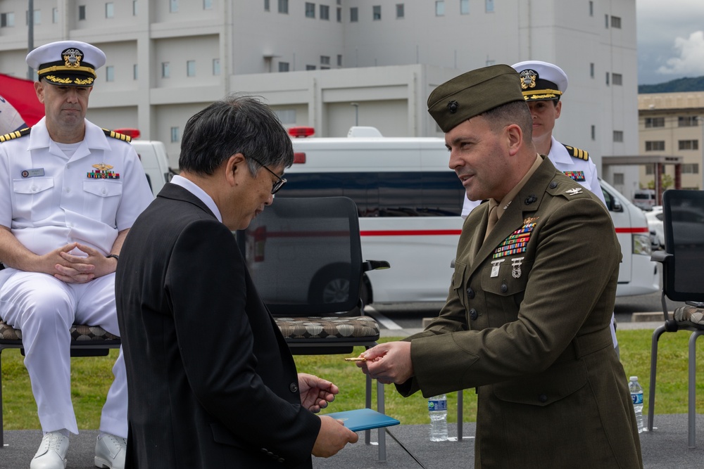 To Good Health: Navy Medicine Readiness and Training Unit Iwakuni change of charge ceremony