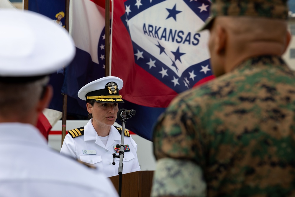 To Good Health: Navy Medicine Readiness and Training Unit Iwakuni change of charge ceremony