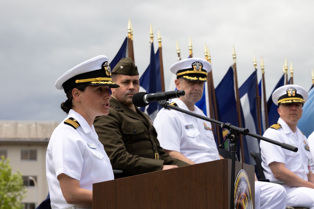 To Good Health: Navy Medicine Readiness and Training Unit Iwakuni change of charge ceremony