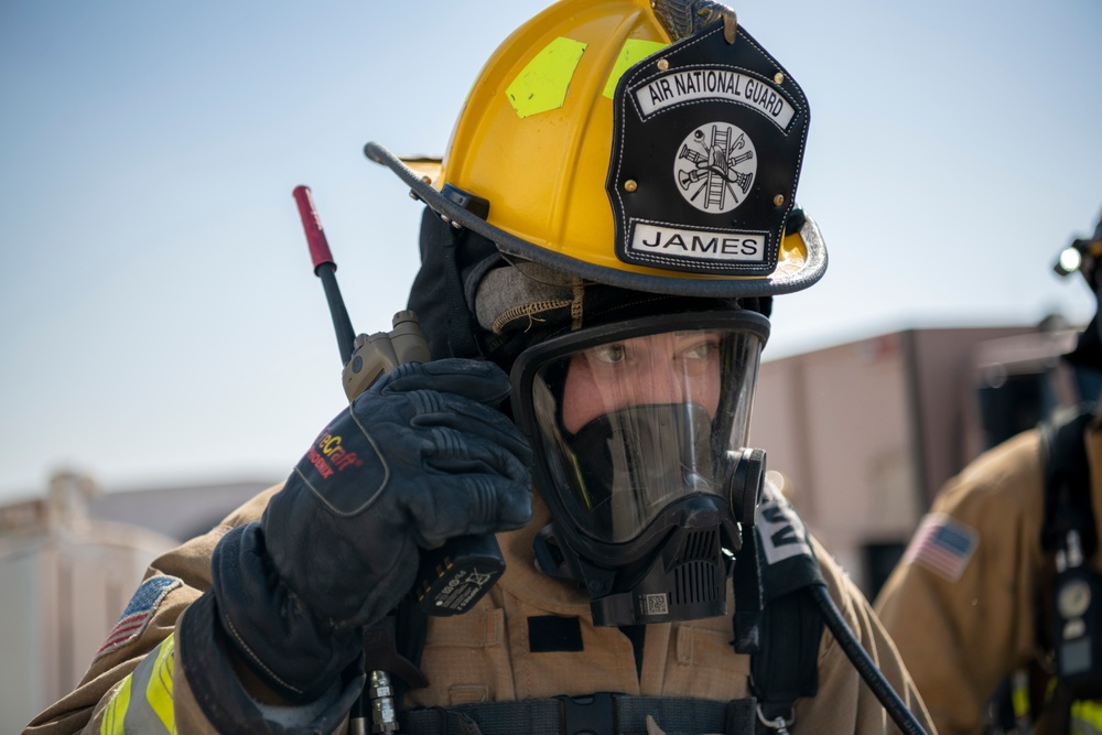 380th AEW Firefighter Training