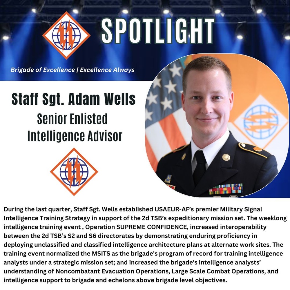 2d TSB Spotlight: Staff Sgt. Adam Wells