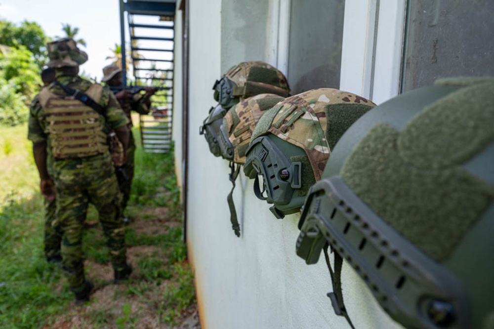 Ivorian Special Forces Practice Room Clearing at Flintlock 24