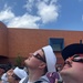USS Constitution Sailors Observe Eclipse
