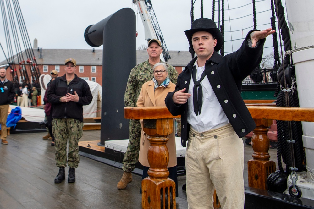 Vice Chairman of the Joint Chiefs of Staff Tours USS Constitution