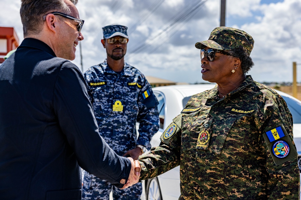 President of Barbados and U.S. Ambassador to Barbados conduct TRADEWINDS 24 training site flyover