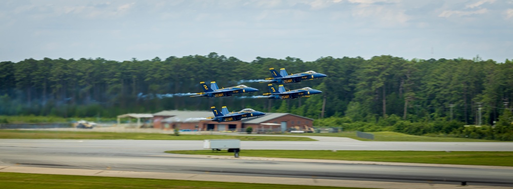 Marine Corps Air Station Cherry Point 2024 Air Show Blue Angels Demo