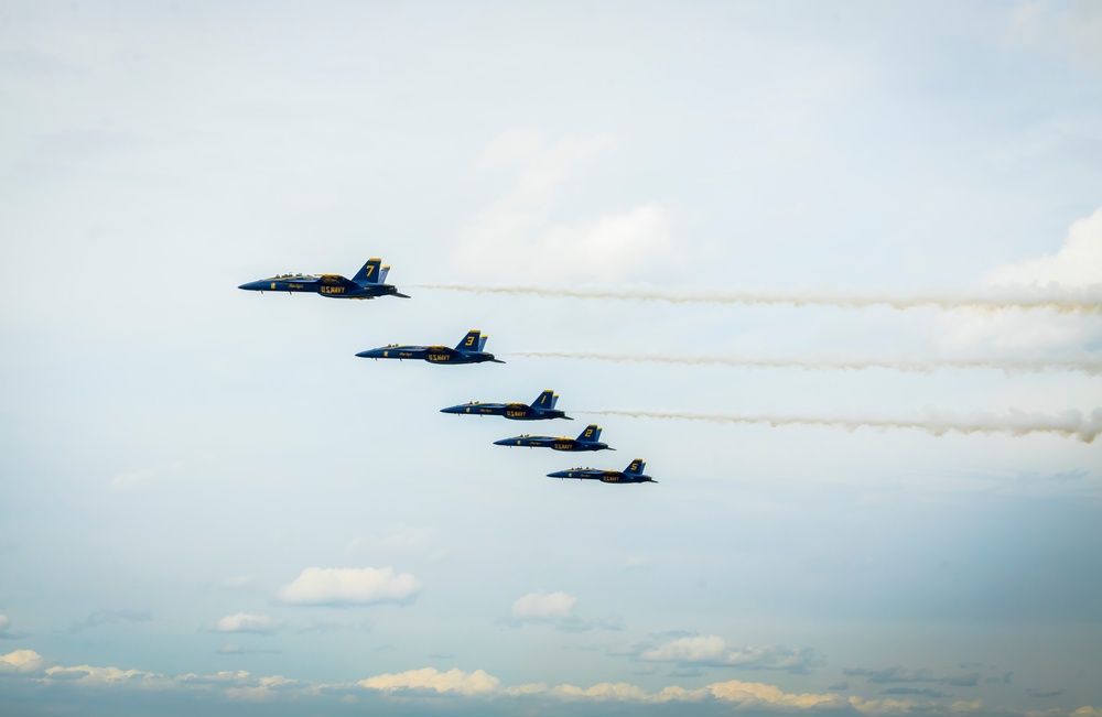 Marine Corps Air Station Cherry Point 2024 Air Show Blue Angels Demo