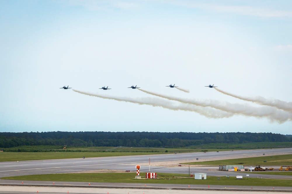 Marine Corps Air Station Cherry Point 2024 Air Show Blue Angels Demo