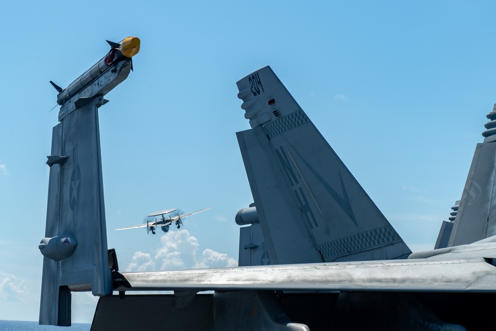 VAW-115 Change of Command Aboard Theodore Roosevelt