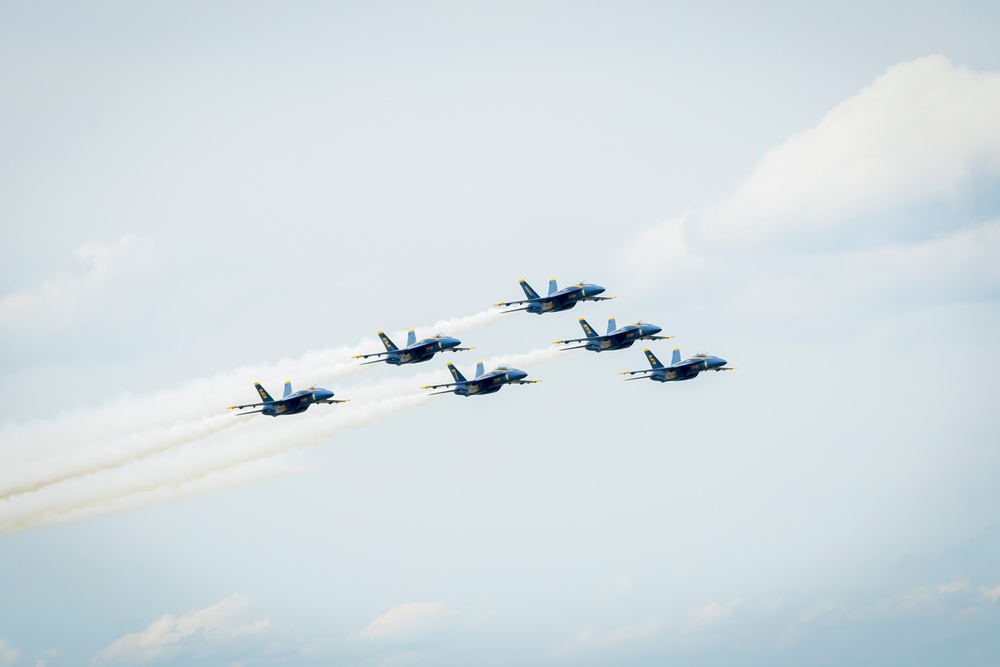 Marine Corps Air Station Cherry Point 2024 Air Show Blue Angels Demo