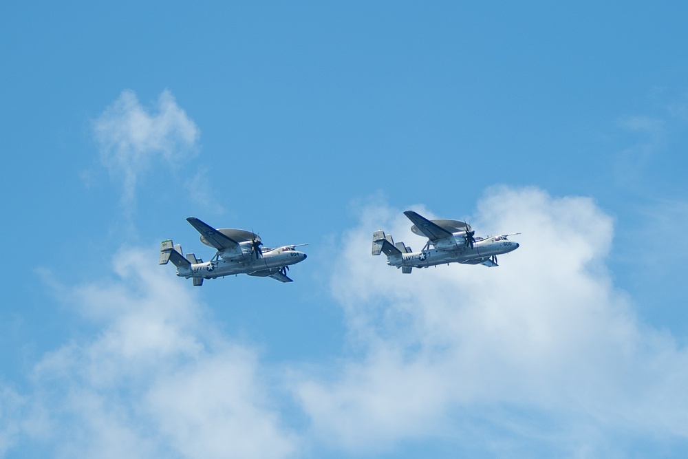 VAW-115 Change of Command Aboard Theodore Roosevelt