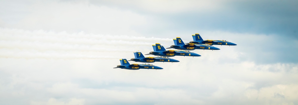 Marine Corps Air Station Cherry Point 2024 Air Show Blue Angels Demo