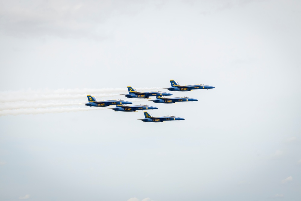 Marine Corps Air Station Cherry Point 2024 Air Show Blue Angels Demo