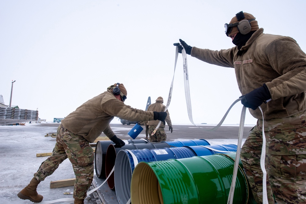 Kentucky Air Guard transports building materials to construct homes in Alaska