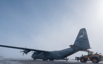 Kentucky Air Guard airlifts building materials for housing in the Arctic Circle