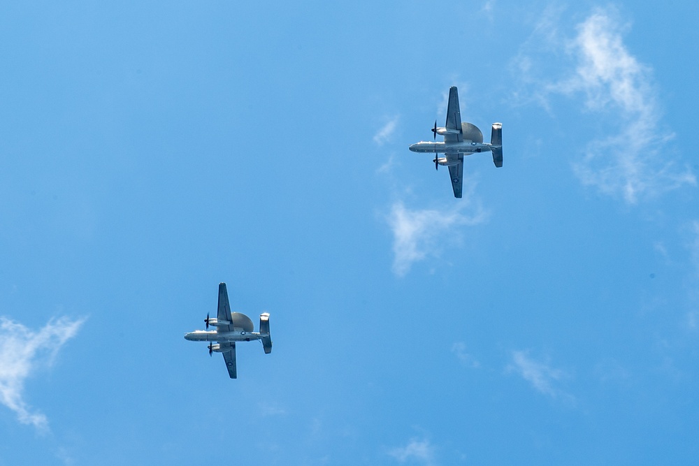 VAW-115 Change of Command Aboard Theodore Roosevelt