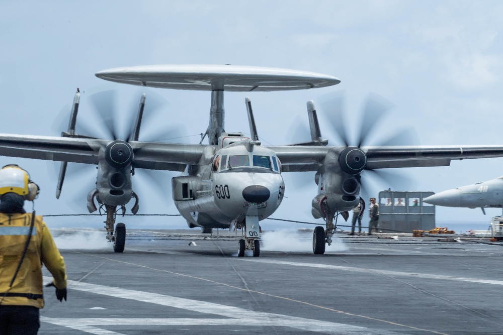 VAW-115 Change of Command Aboard Theodore Roosevelt