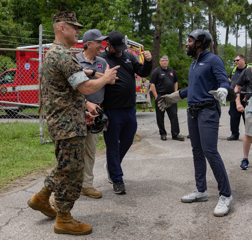 NASCAR, Charlotte Motor Speedway visits MCRD Parris Island