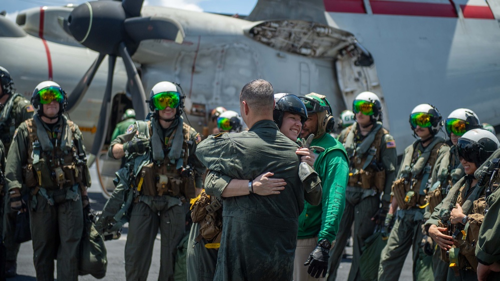 VAW-115 Change of Command Aboard Theodore Roosevelt