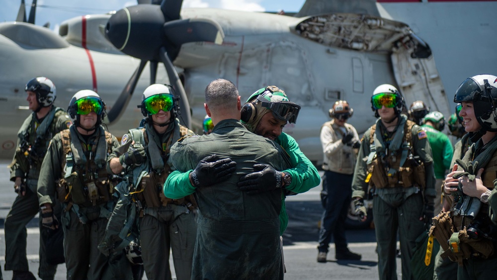 VAW-115 Change of Command Aboard Theodore Roosevelt