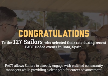 127 PACT Sailors Select Ratings at CDS Europe