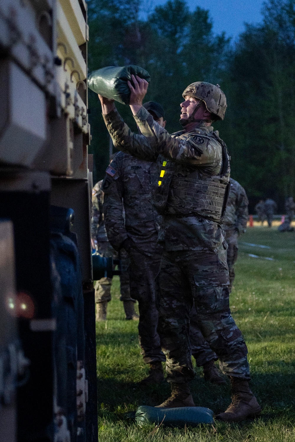 Expert Soldier Badge candidates complete Expert Physical Fitness Assessment