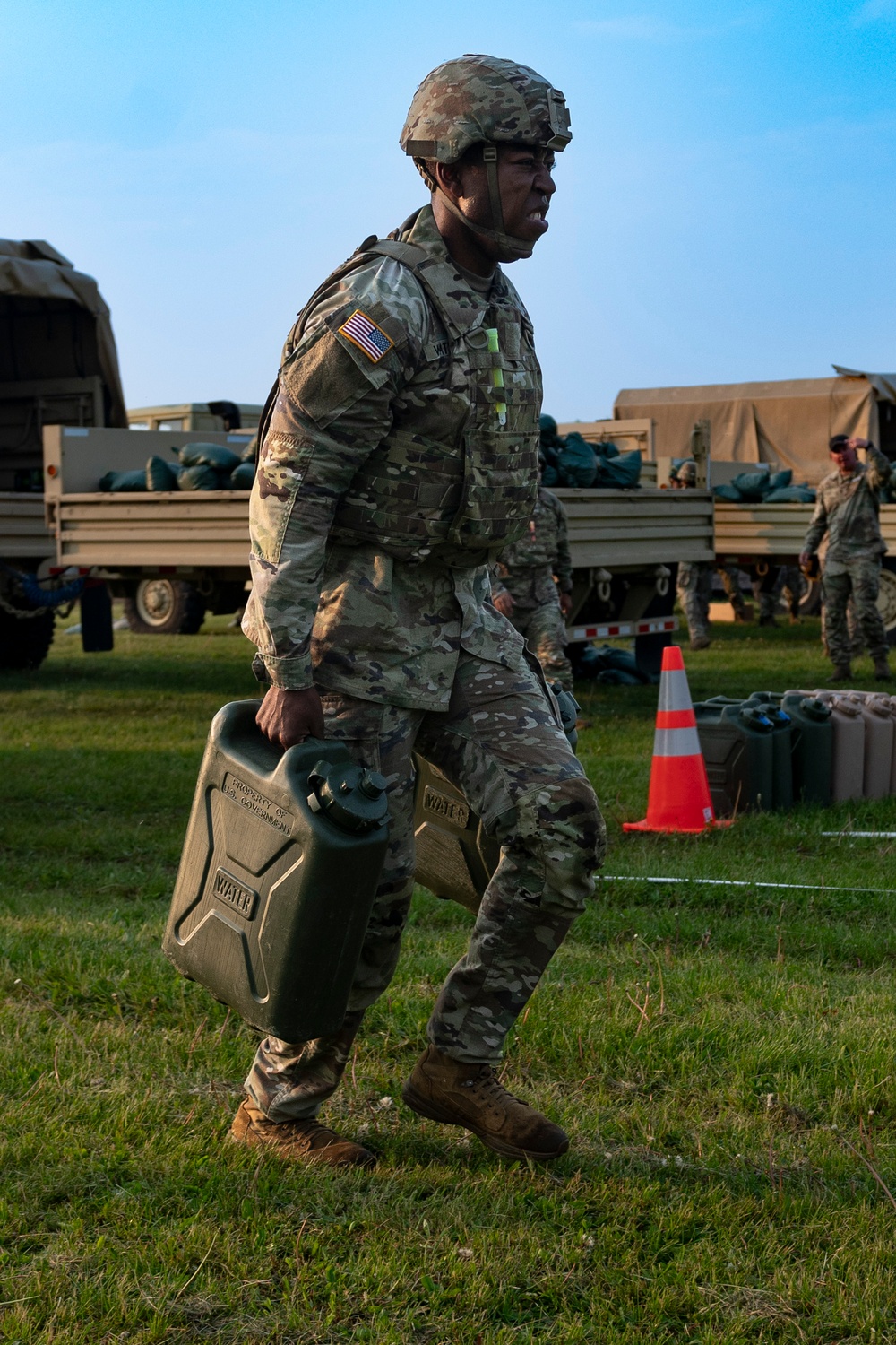 Expert Soldier Badge candidates complete Expert Physical Fitness Assessment