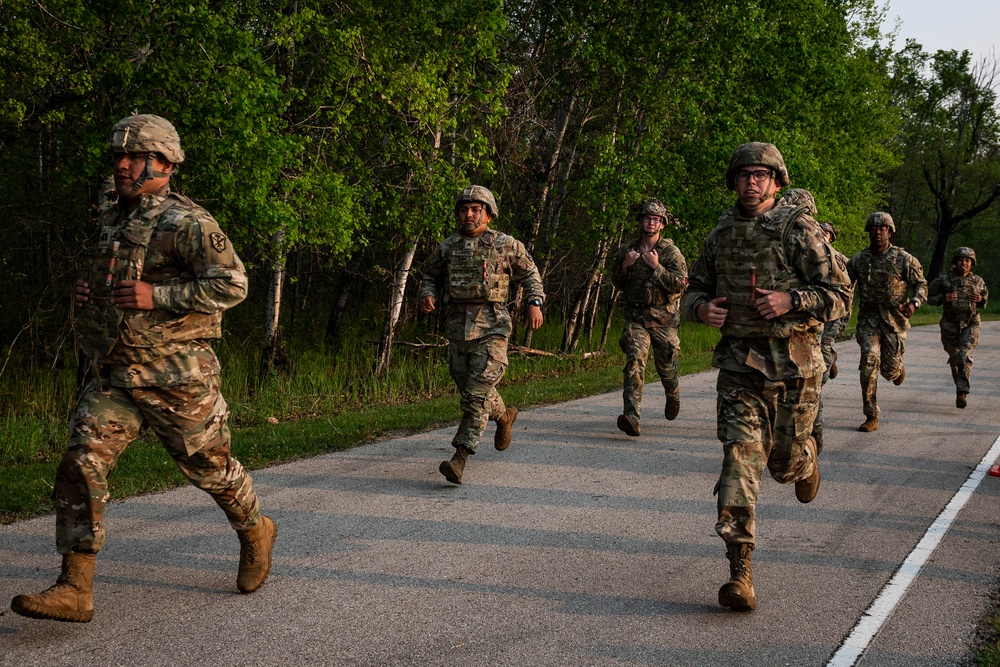 Expert Soldier Badge candidates complete Expert Physical Fitness Assessment