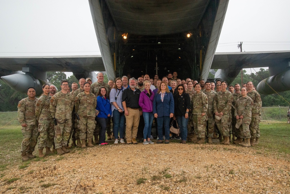 502nd ABW Honorary Commanders tour 59th TSS at Camp Bullis