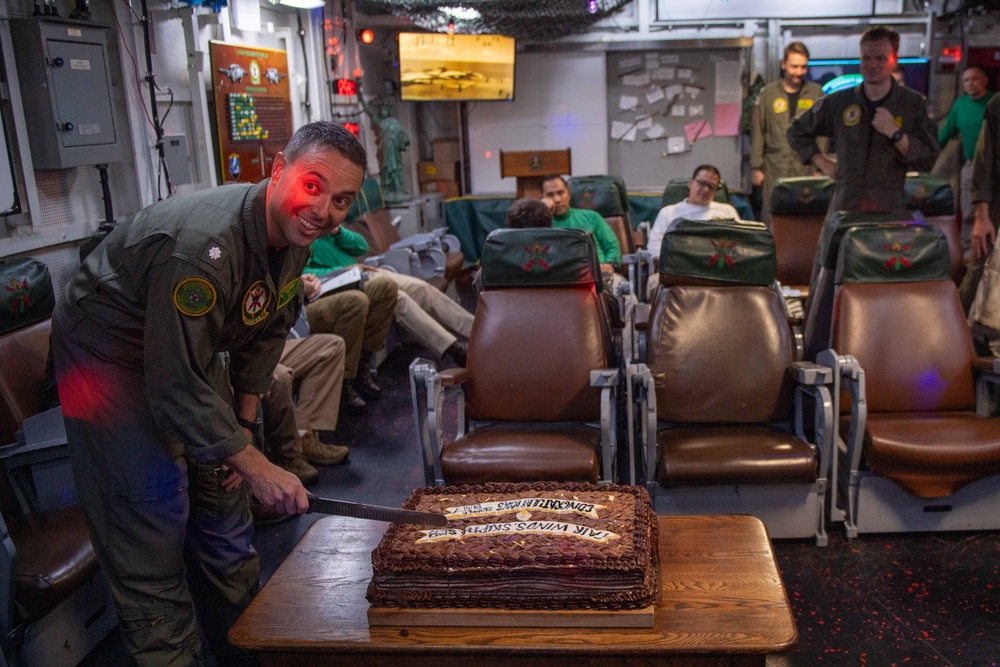 VAW-115 Change of Command Aboard Theodore Roosevelt