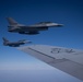 117th Air Refueling Wing refuels Romanian F-16s in the skies over Bucharest