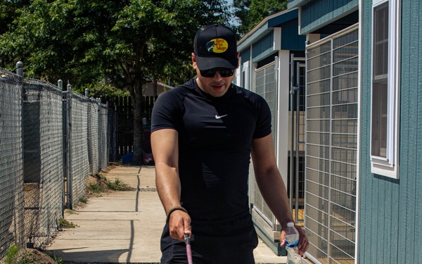 3rd Division Sustainment Brigade Plays with Pups