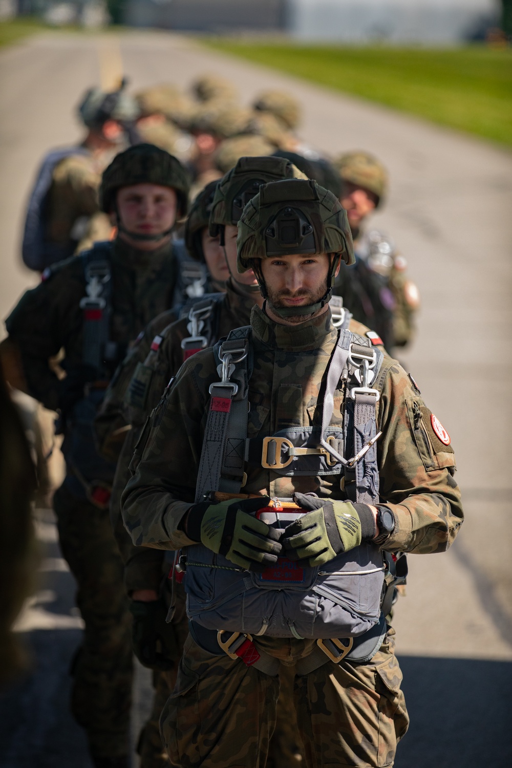 U.S. Army 10th Special Forces Group (Airborne) and Polish 6th Airborne Brigade perform a static line and high altitude low opening parachute jumps May 13-15, 2024 near Krakow Poland.