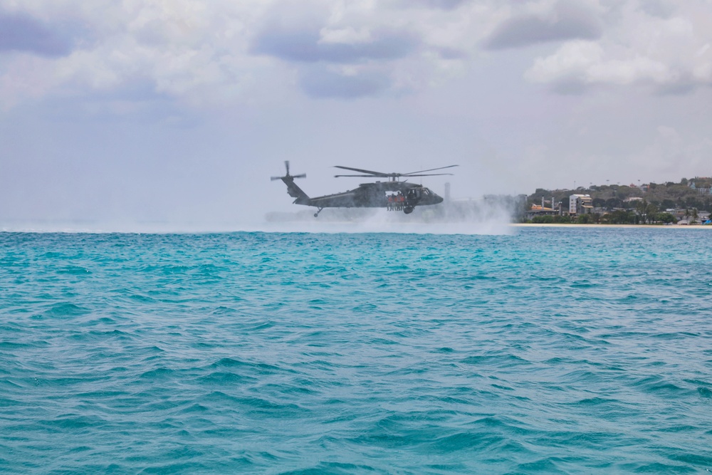 Partner nations conduct sea patrol and helocast operations training during TRADEWINDS 24