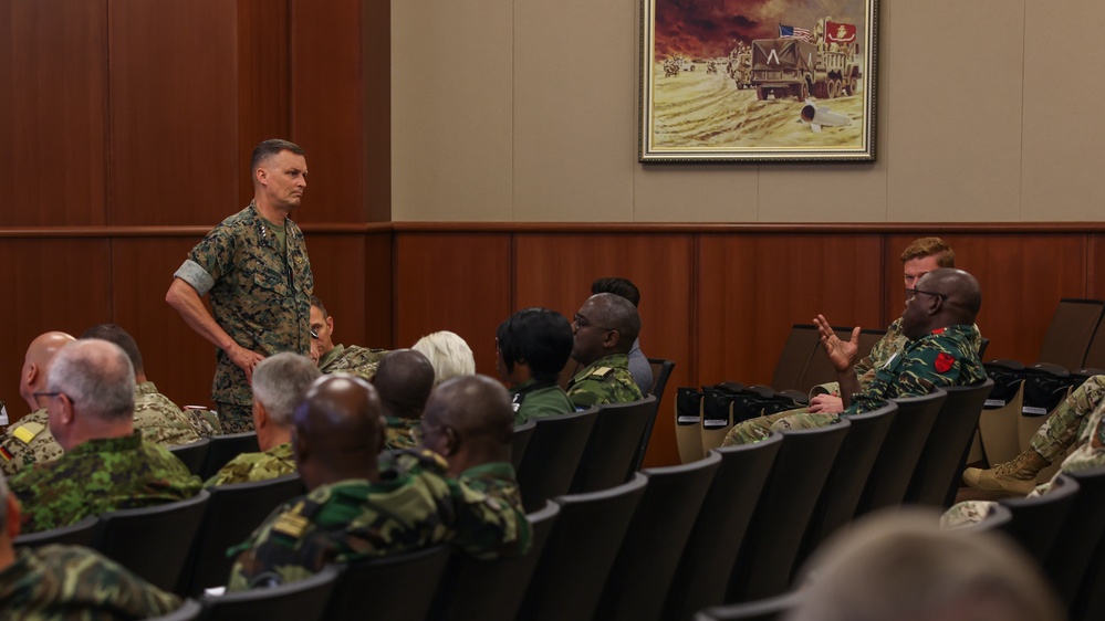 Foreign military leaders visit Marine Corps Support Facility to learn about the Reserve Force