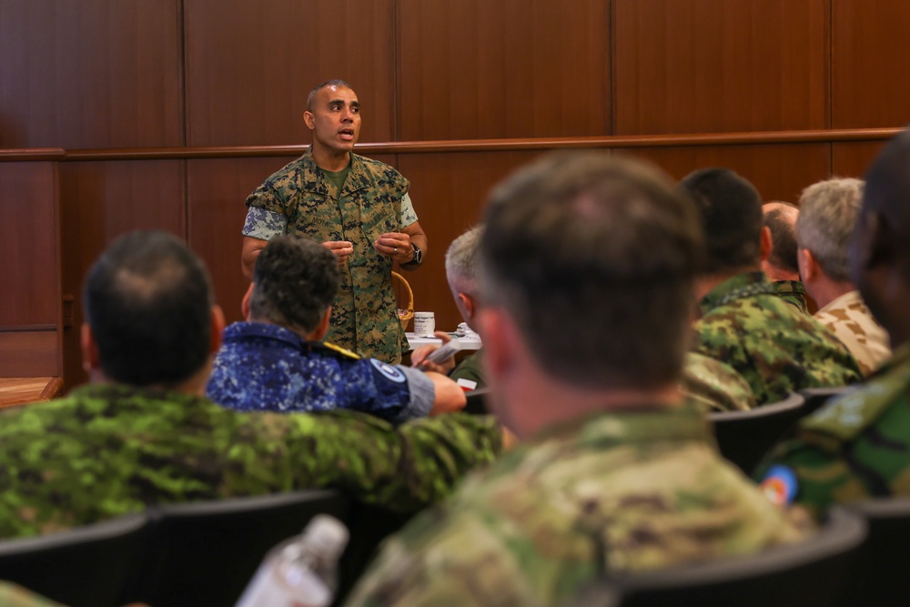 Foreign military leaders visit Marine Corps Support Facility to learn about the Reserve Force